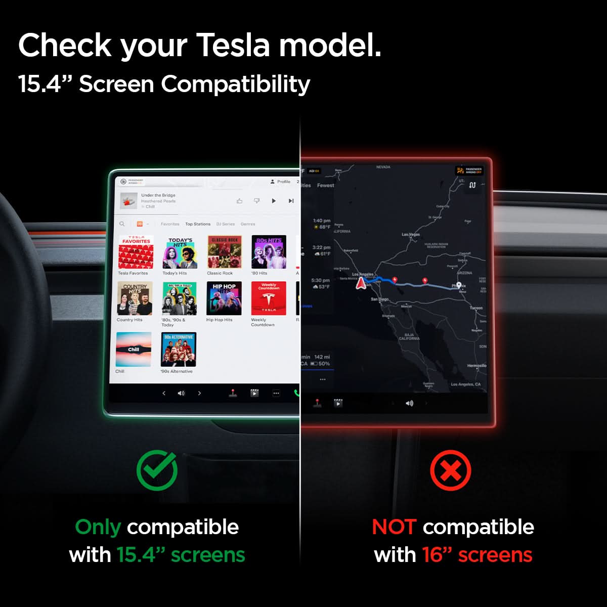 Tesla Series - Screen Protector GLAS.tR EZ Fit | 15.4 inch