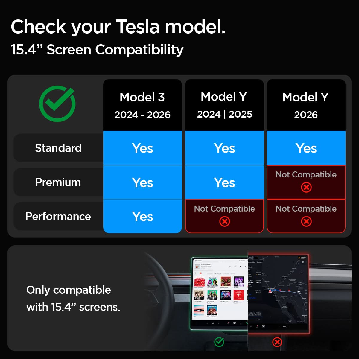 Tesla Series - Screen Protector GLAS.tR EZ Fit | 15 inch