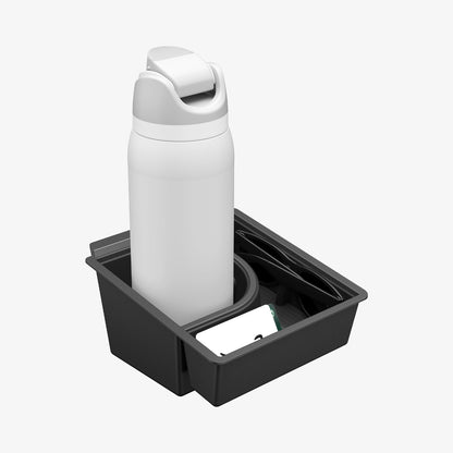Tesla Series - Sliding Center Console Organizer with Bottle Holder | TO220SC