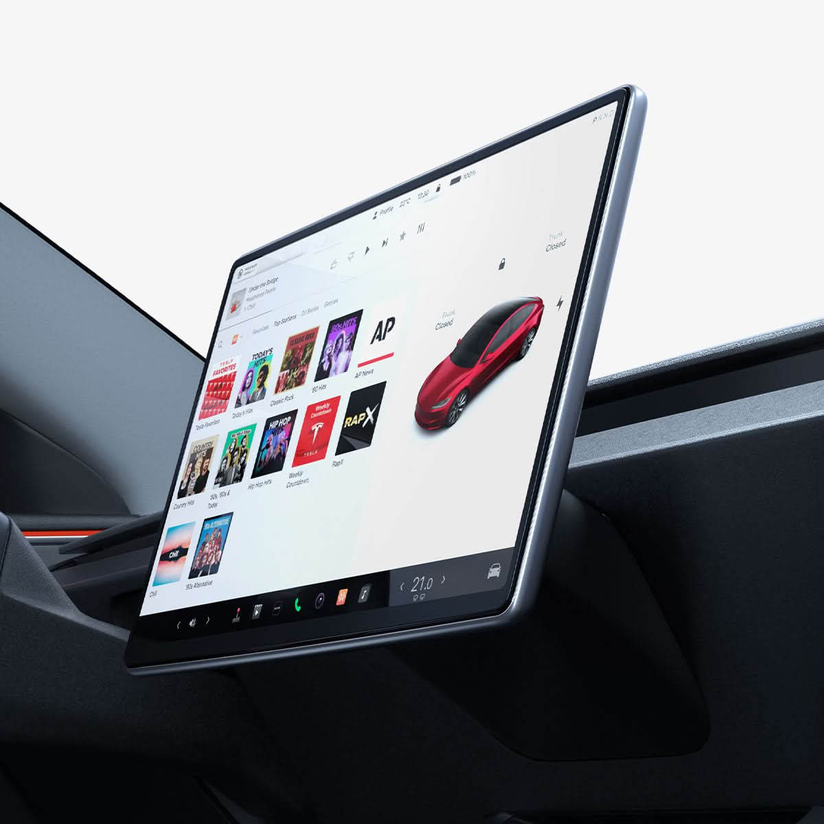 Tesla Series - Screen Protector GLAS.tR EZ Fit | 15.4 inch