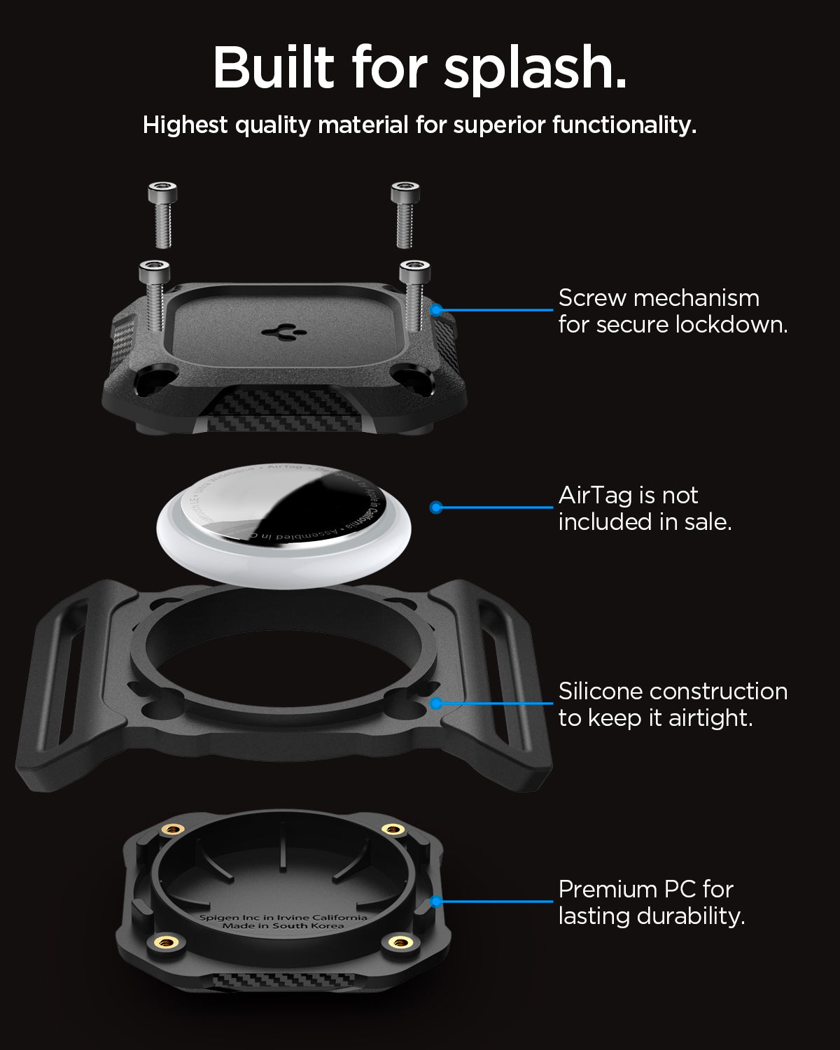 Apple AirTag Series - Tough Armor IP Pet Collar