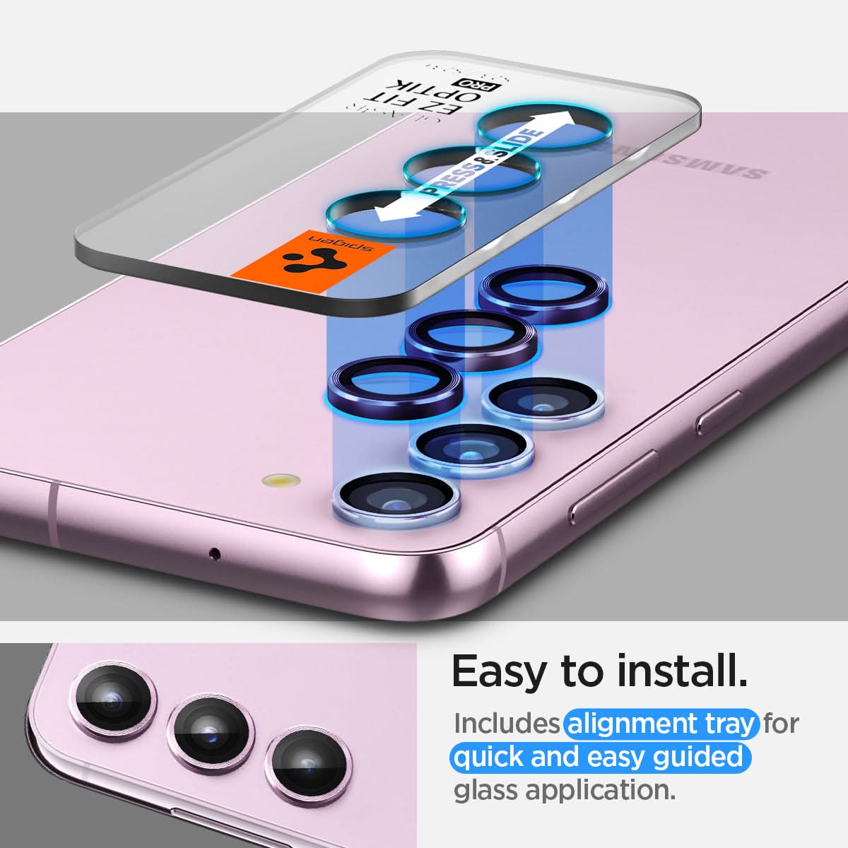 Galaxy S23 Series - Optik Pro EZ Fit Lens Protector