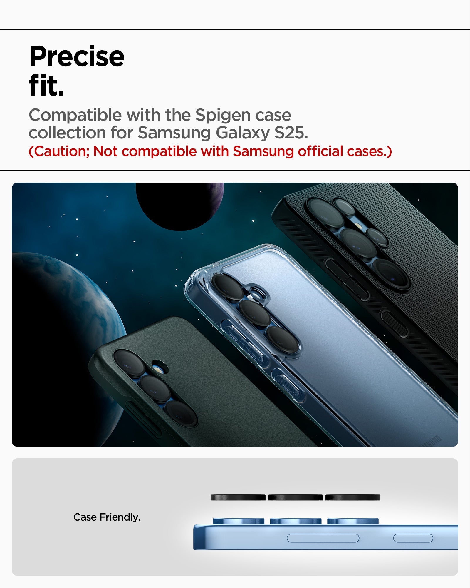Galaxy S25 Series - Optik Pro EZ Fit Lens Protector
