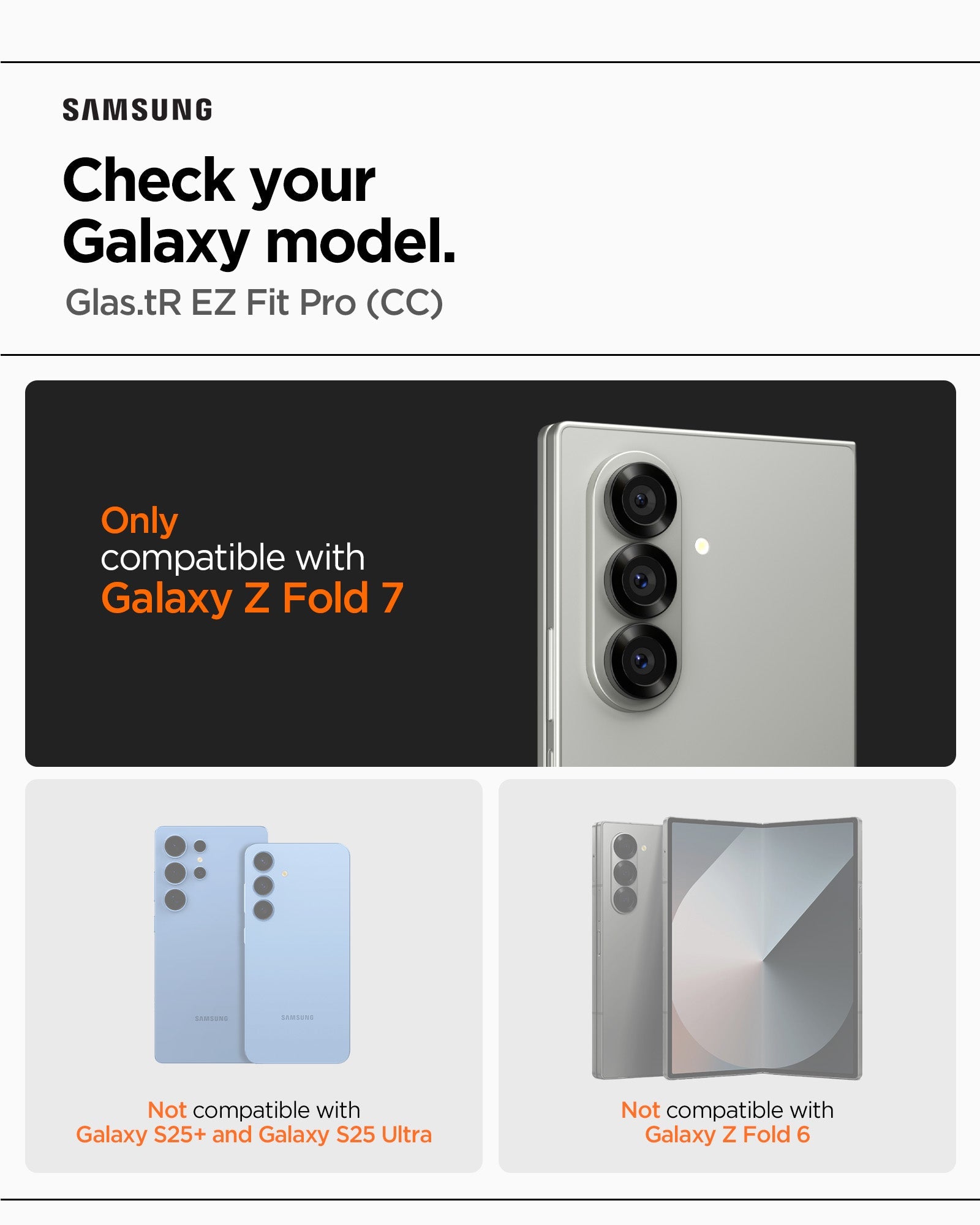 Galaxy Z Fold 7 Series - GLAS.tR EZ Fit Pro