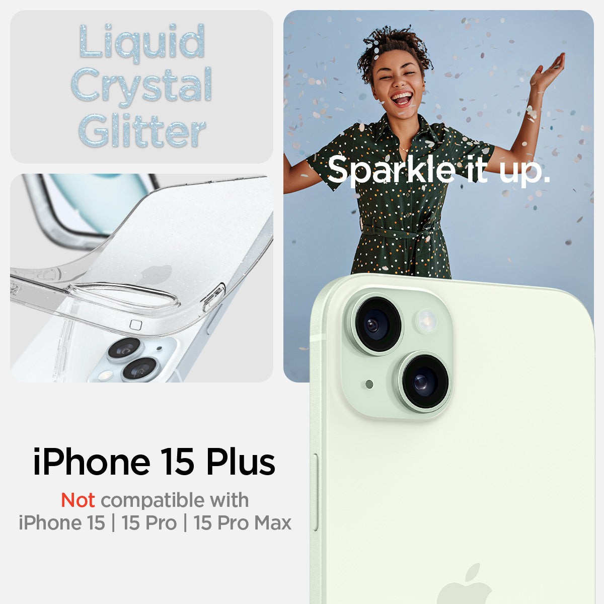 iPhone 15 Series - Liquid Crystal Glitter