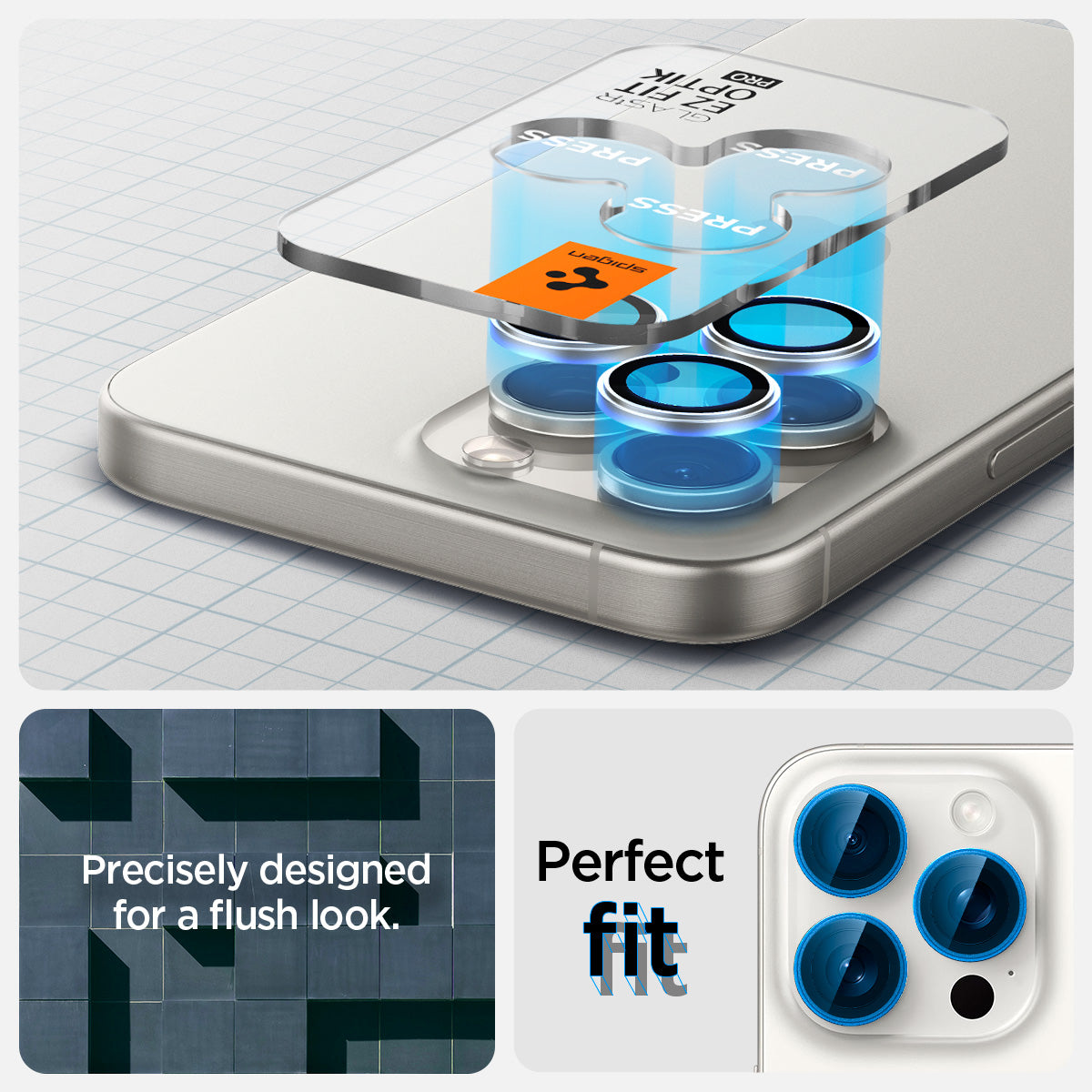 iPhone 15 Series - Optik Pro EZ Fit Lens Protector