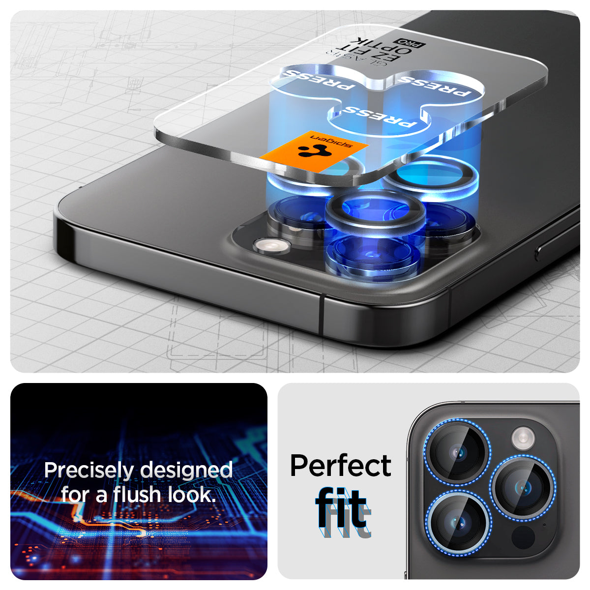 iPhone 15 Series - Optik Pro EZ Fit Lens Protector