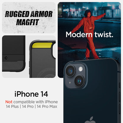 iPhone 14 Series - Rugged Armor (Mag Fit)