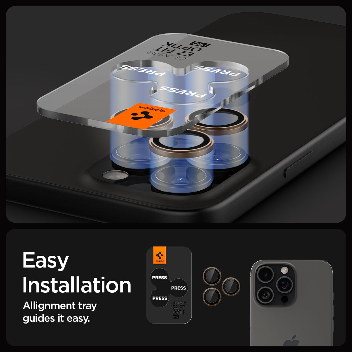 iPhone 16 Series - Optik Pro EZ Fit Lens Protector
