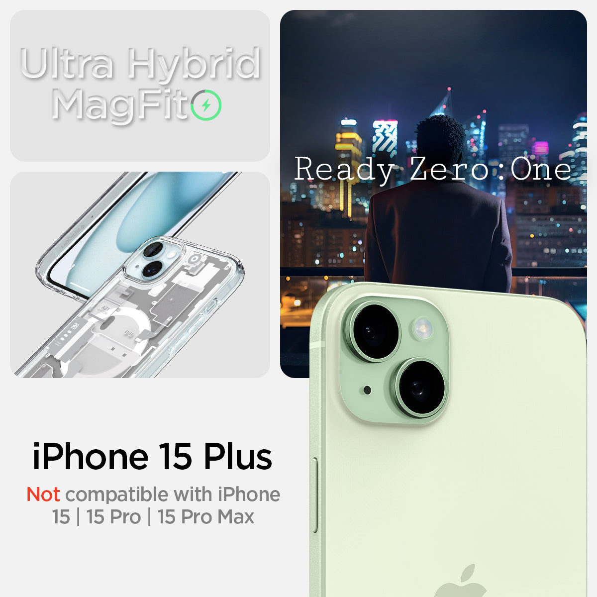 iPhone 15 Series - Ultra Hybrid Zero One (Mag Fit)