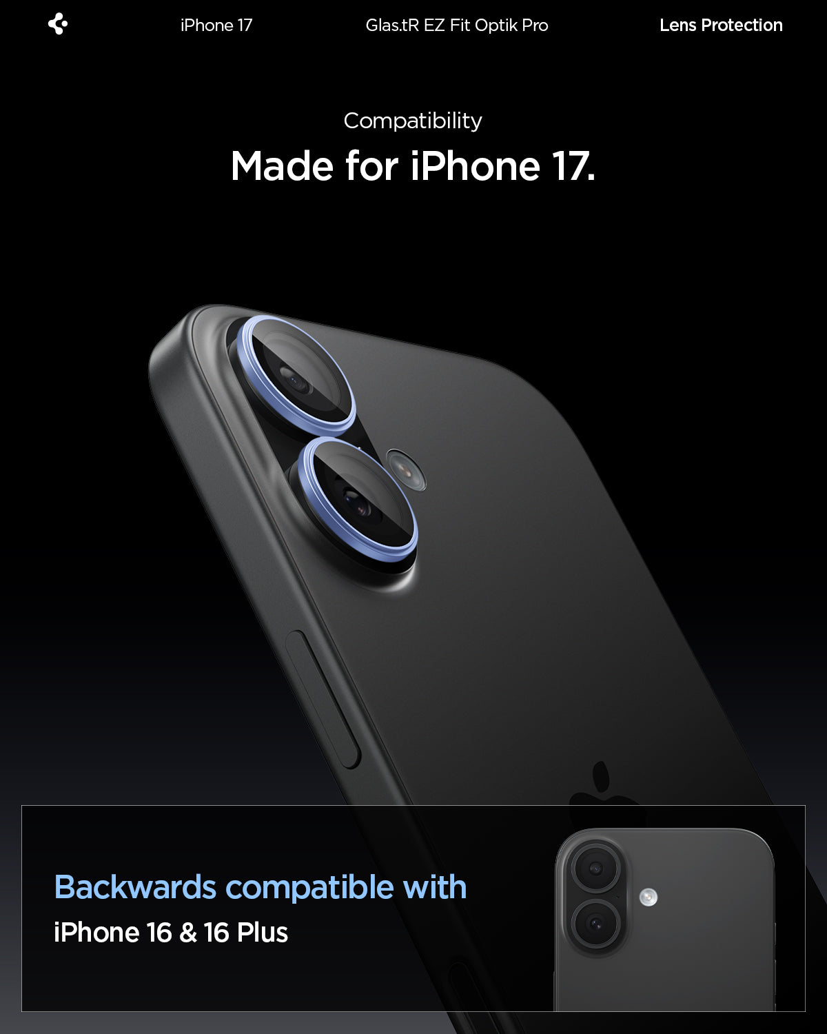 iPhone 17 Series - Optik Pro EZ Fit Lens Protector