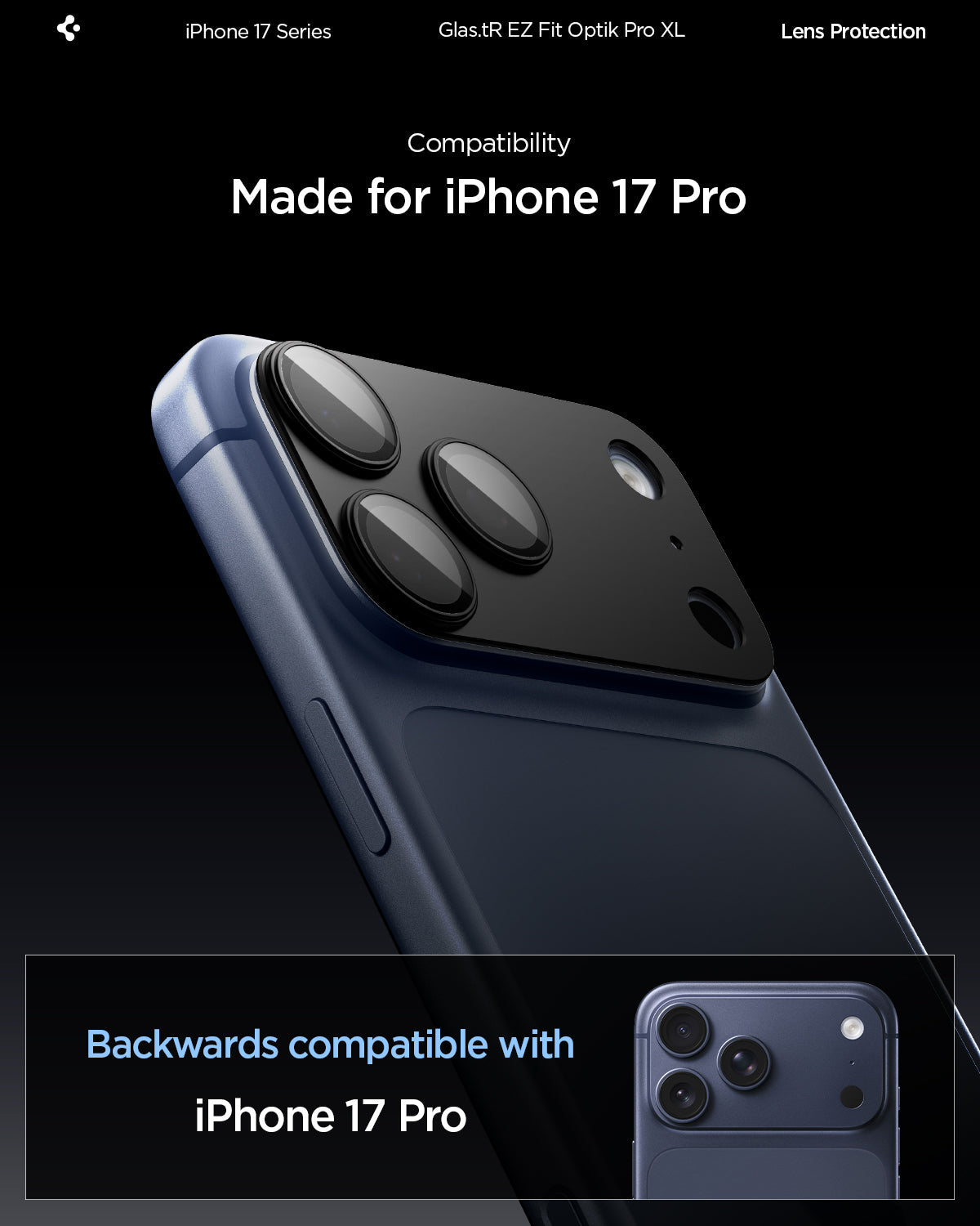 iPhone 17 Series - Optik Pro XL EZ Fit Lens Protector