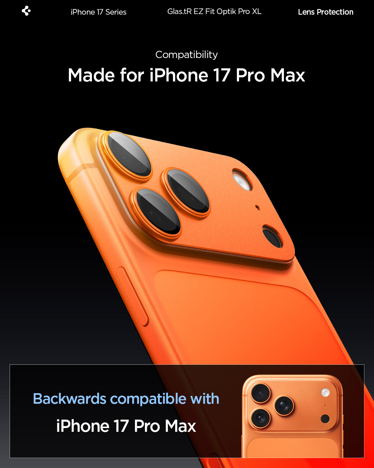 iPhone 17 Series - Optik Pro XL EZ Fit Lens Protector