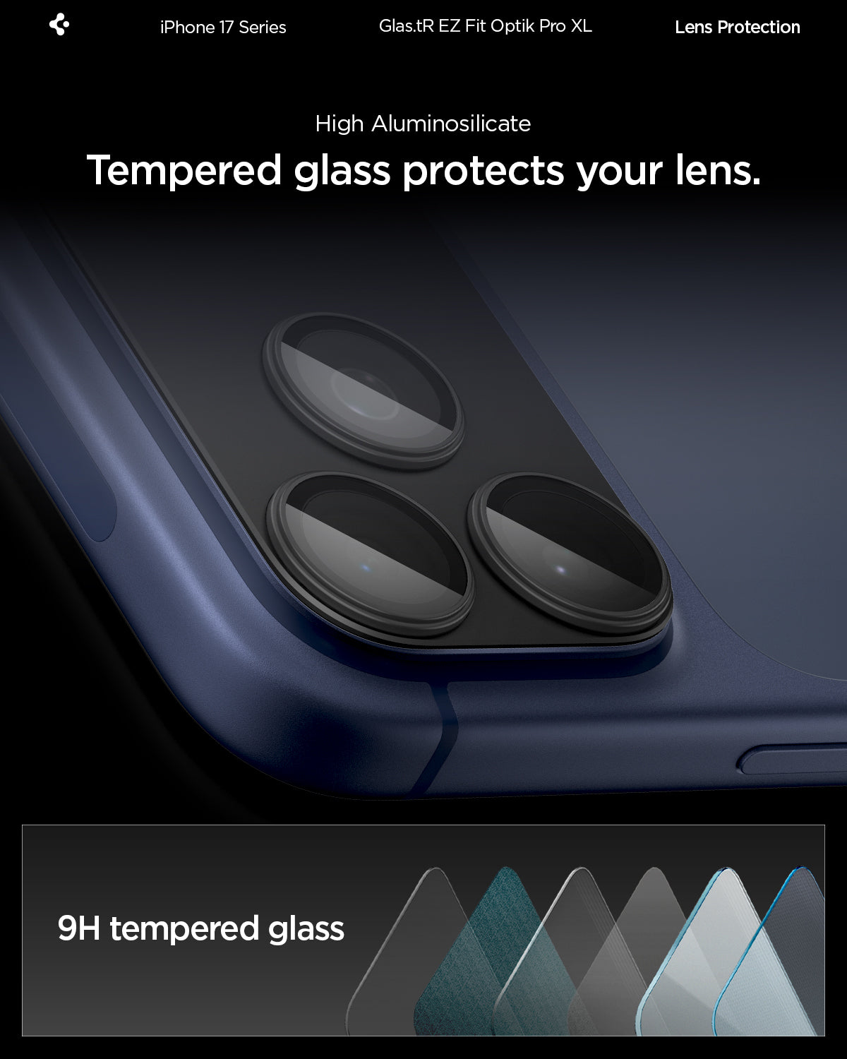 iPhone 17 Series - Optik Pro XL EZ Fit Lens Protector