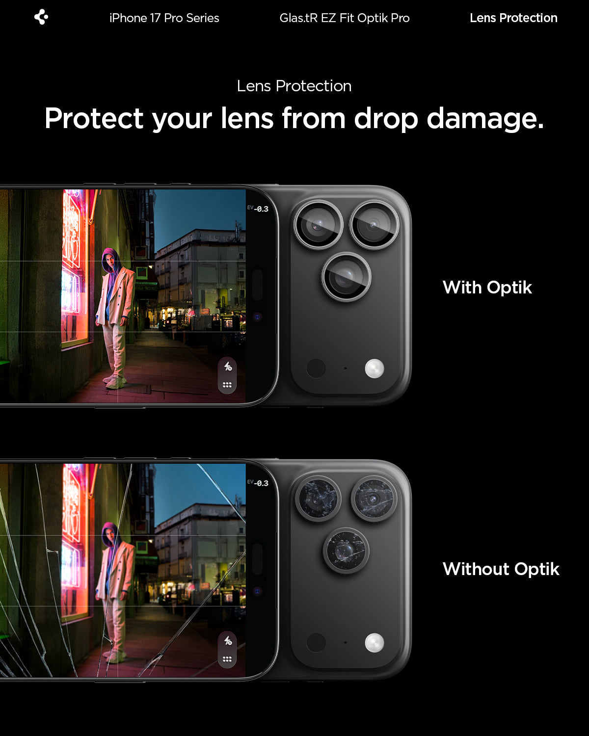 iPhone 17 Series - Optik Pro EZ Fit Lens Protector