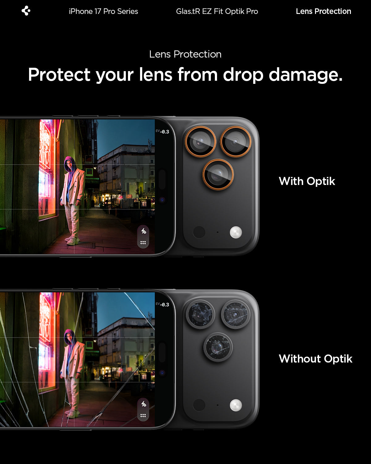 iPhone 17 Series - Optik Pro EZ Fit Lens Protector