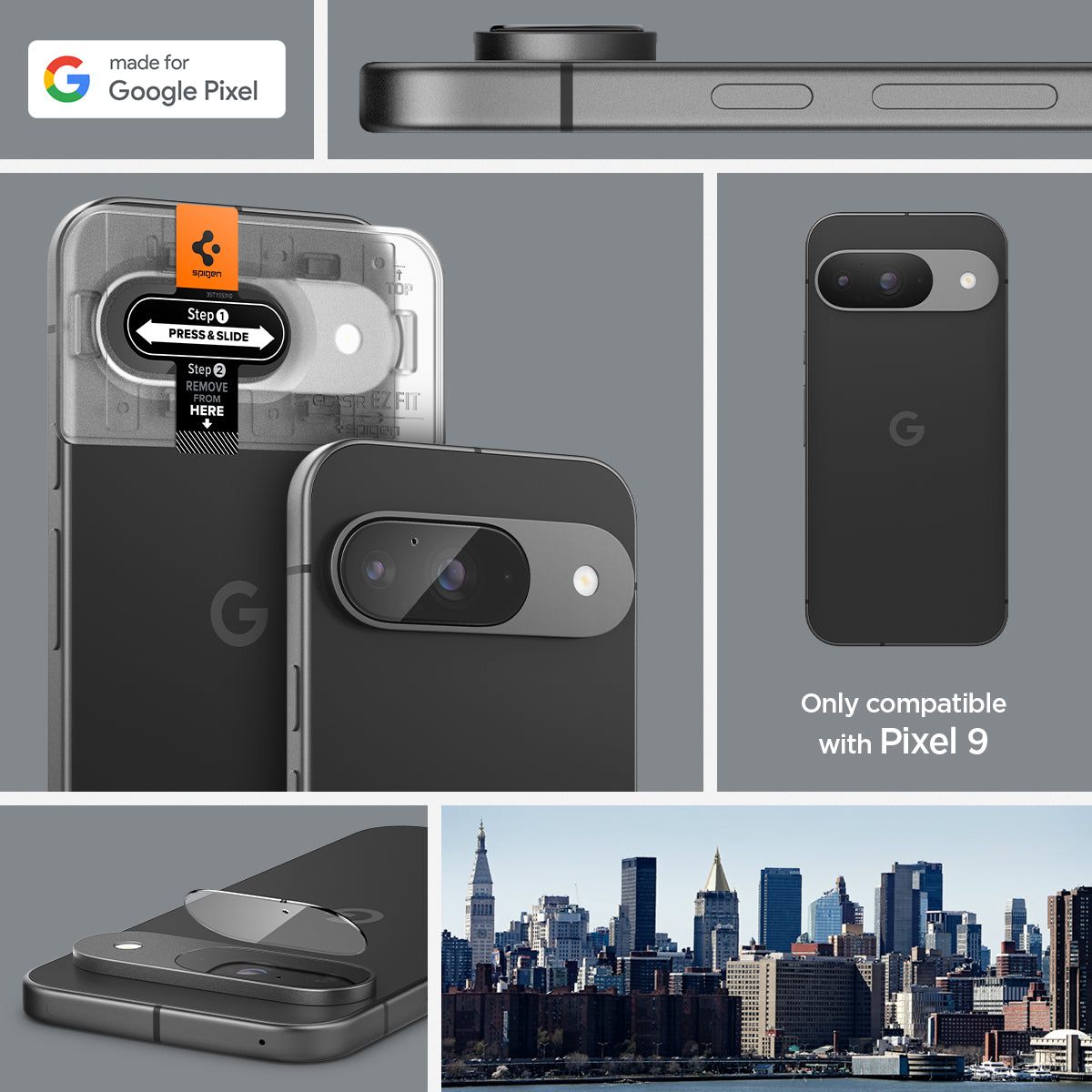 Pixel 9 Series - Optik EZ Fit Lens Protector