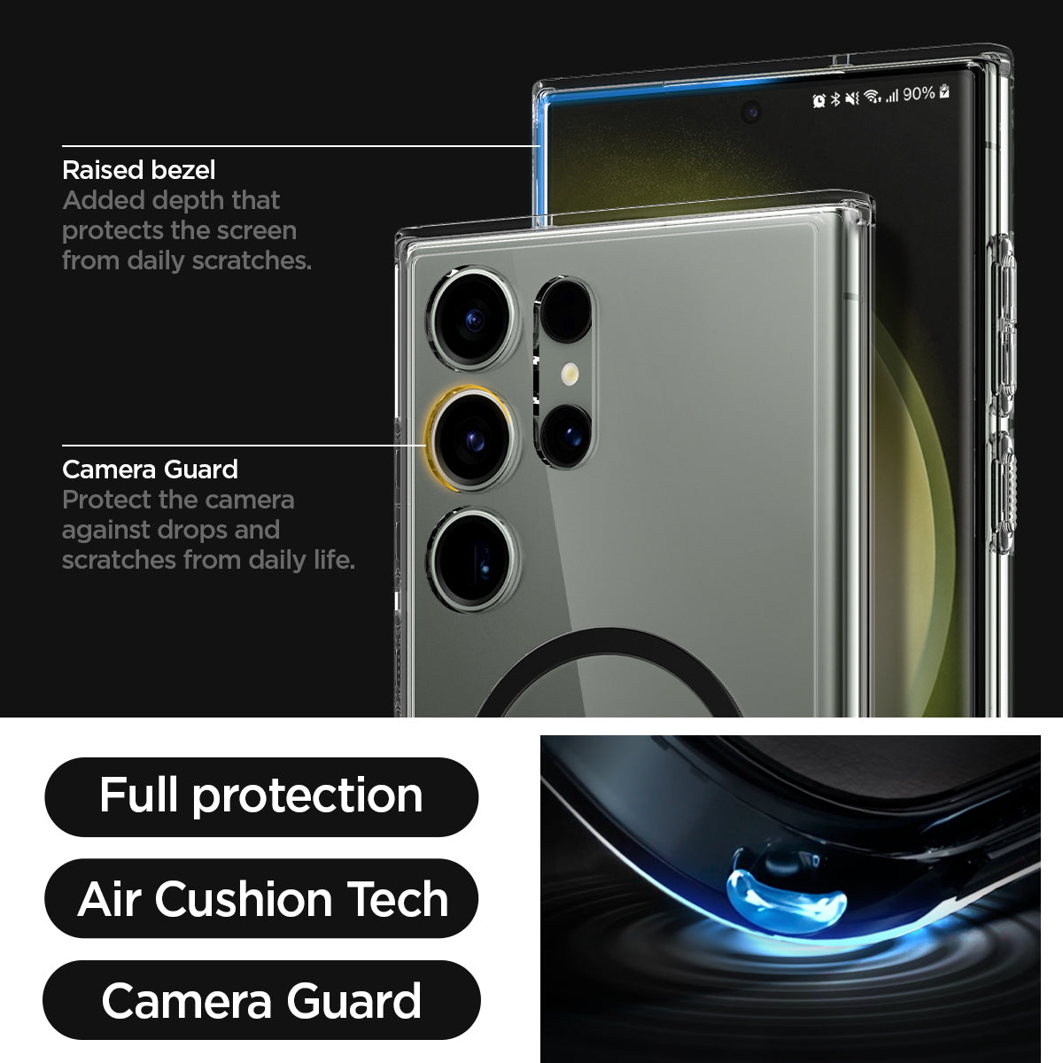 Galaxy S23 Series - Ultra Hybrid Metal Ring (Mag Fit)