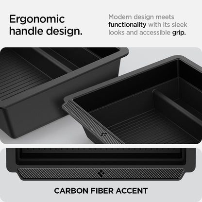 Tesla Series - Sliding Center Console Organizer Upper Tray | 2-Section