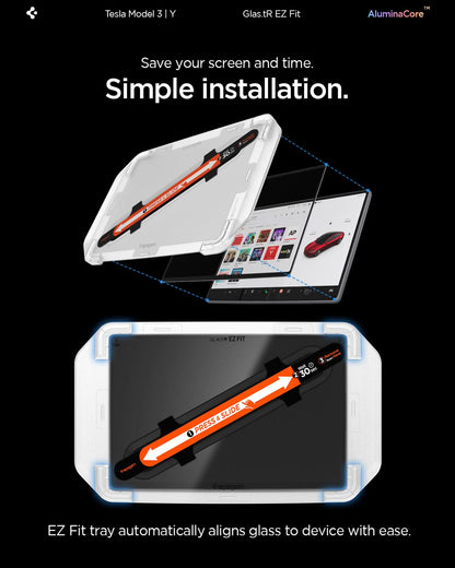 Tesla Series - Screen Protector GLAS.tR EZ Fit | 15 inch