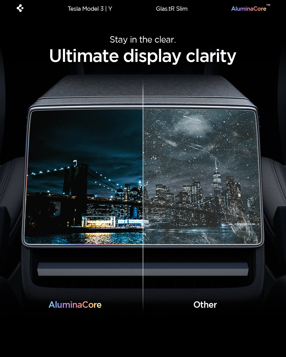 Tesla Series - Screen Protector Glas.tR SLIM (Rear)