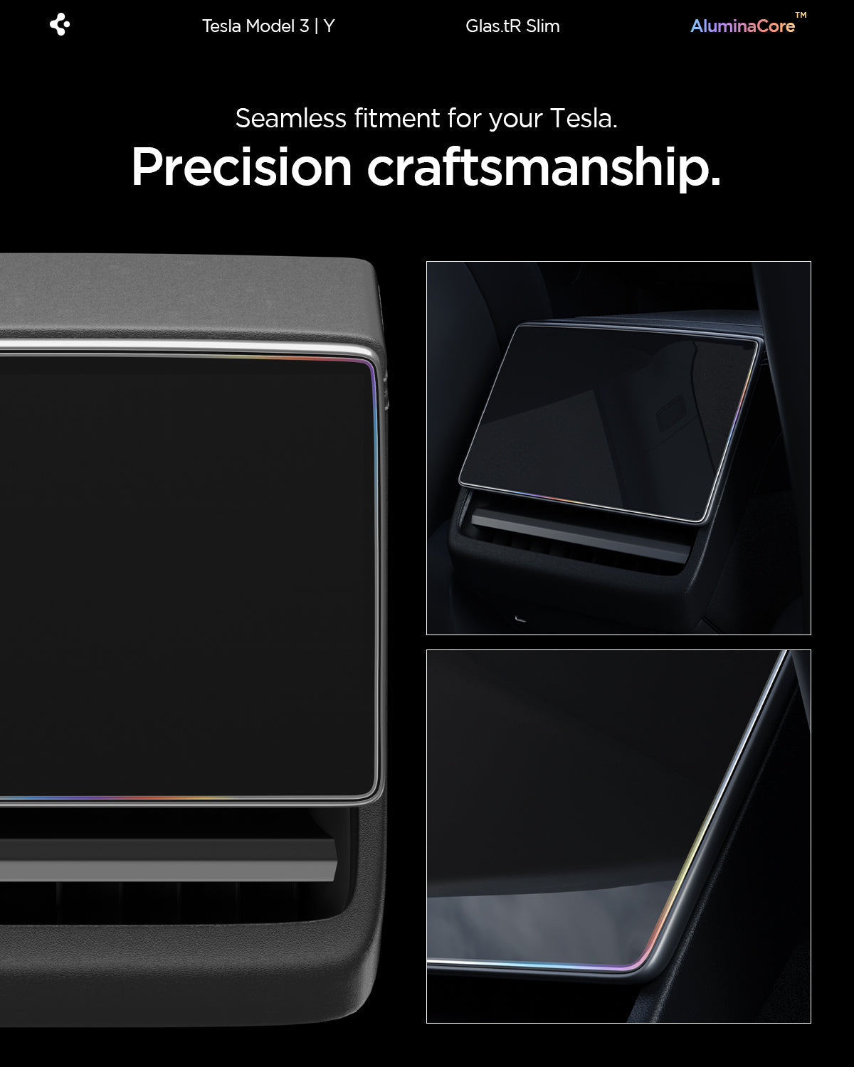 Tesla Series - Screen Protector Glas.tR SLIM (Rear)