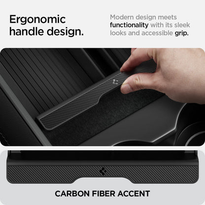 Tesla Series - Sliding Center Console Organizer Upper Tray | 4-Section
