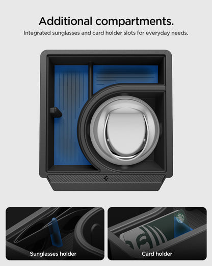 Tesla Series - Sliding Center Console Organizer with Bottle Holder | TO220SC