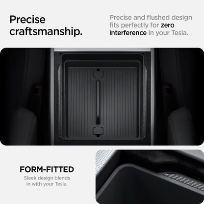 Tesla Series - Armrest Console Organizer Upper Tray | 2-Section