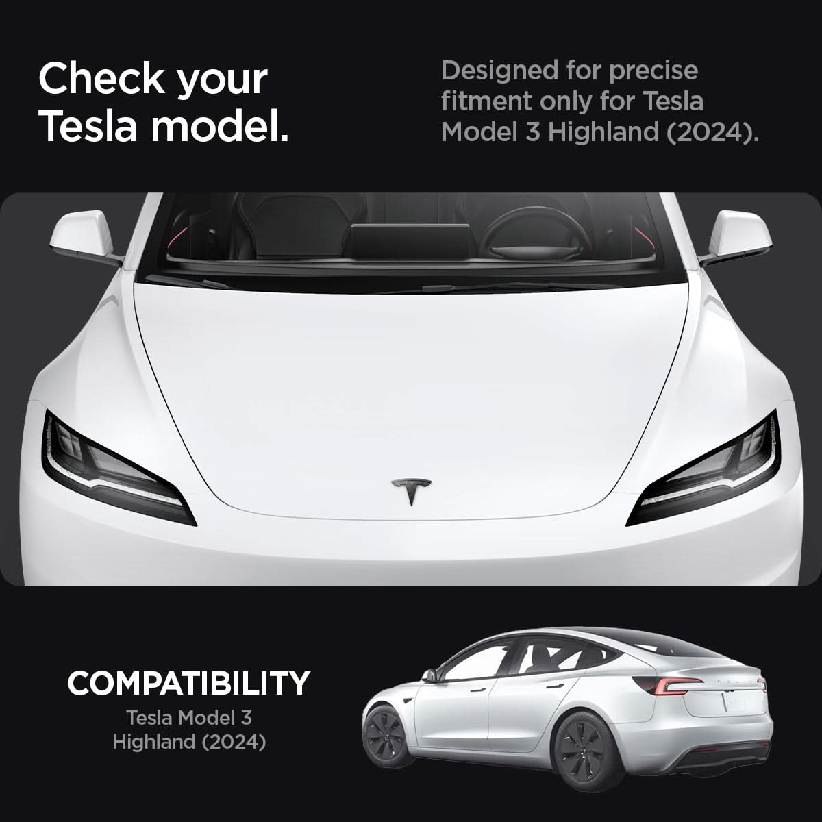 Tesla Series - Front Emblem Logo