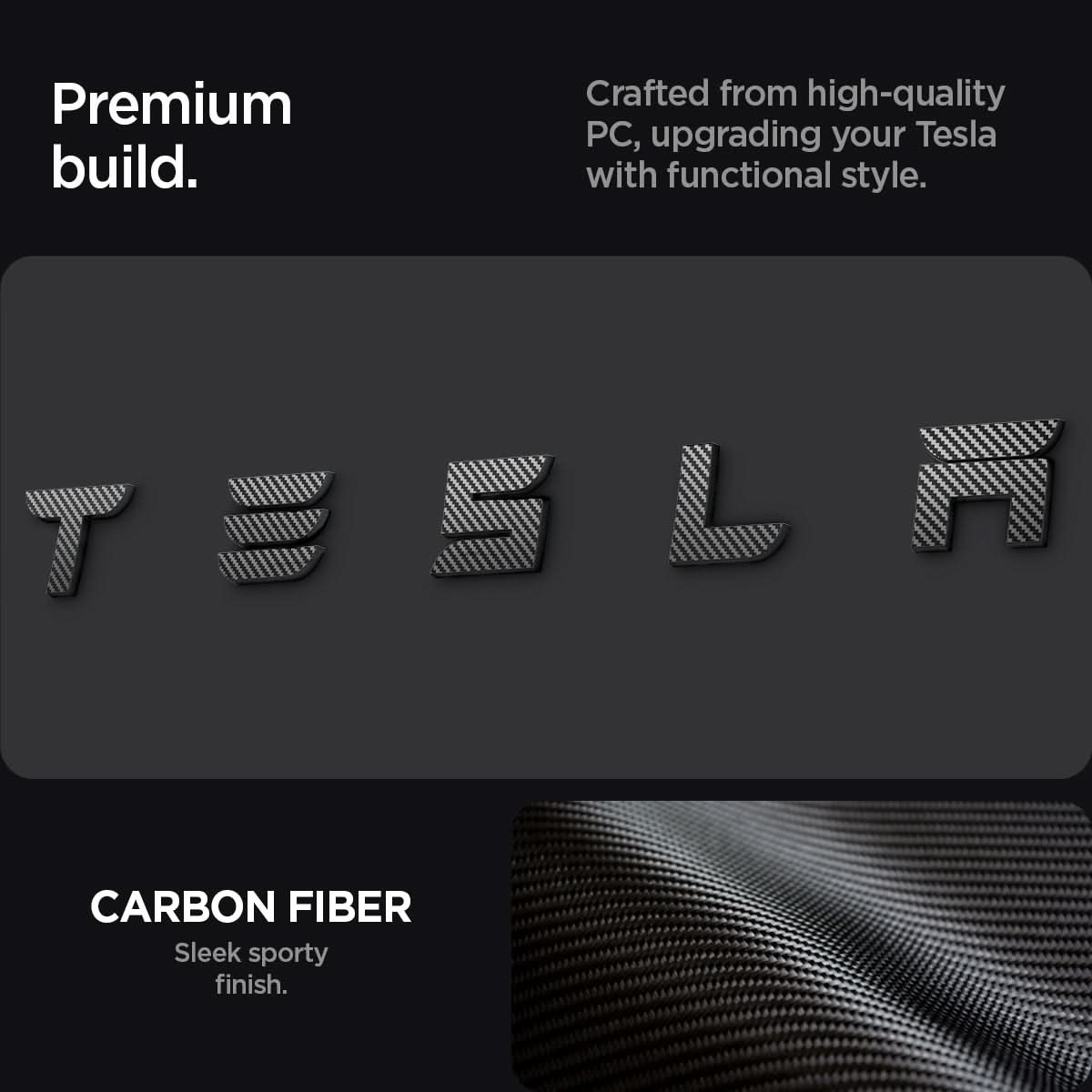 Tesla Series - Rear Emblem Logo Cover | TO322H