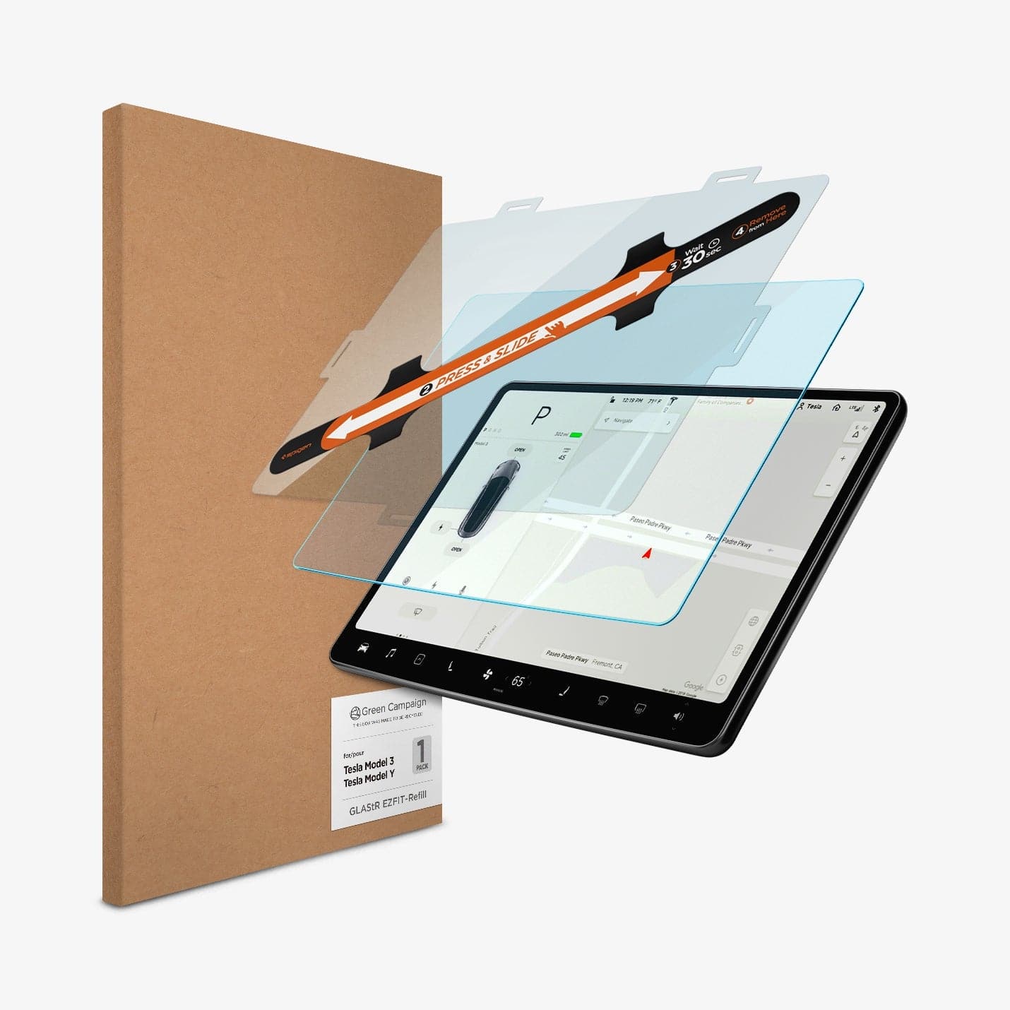Tesla Series - Screen Protector GLAS.tR EZ Fit | Anti-Glare Refill